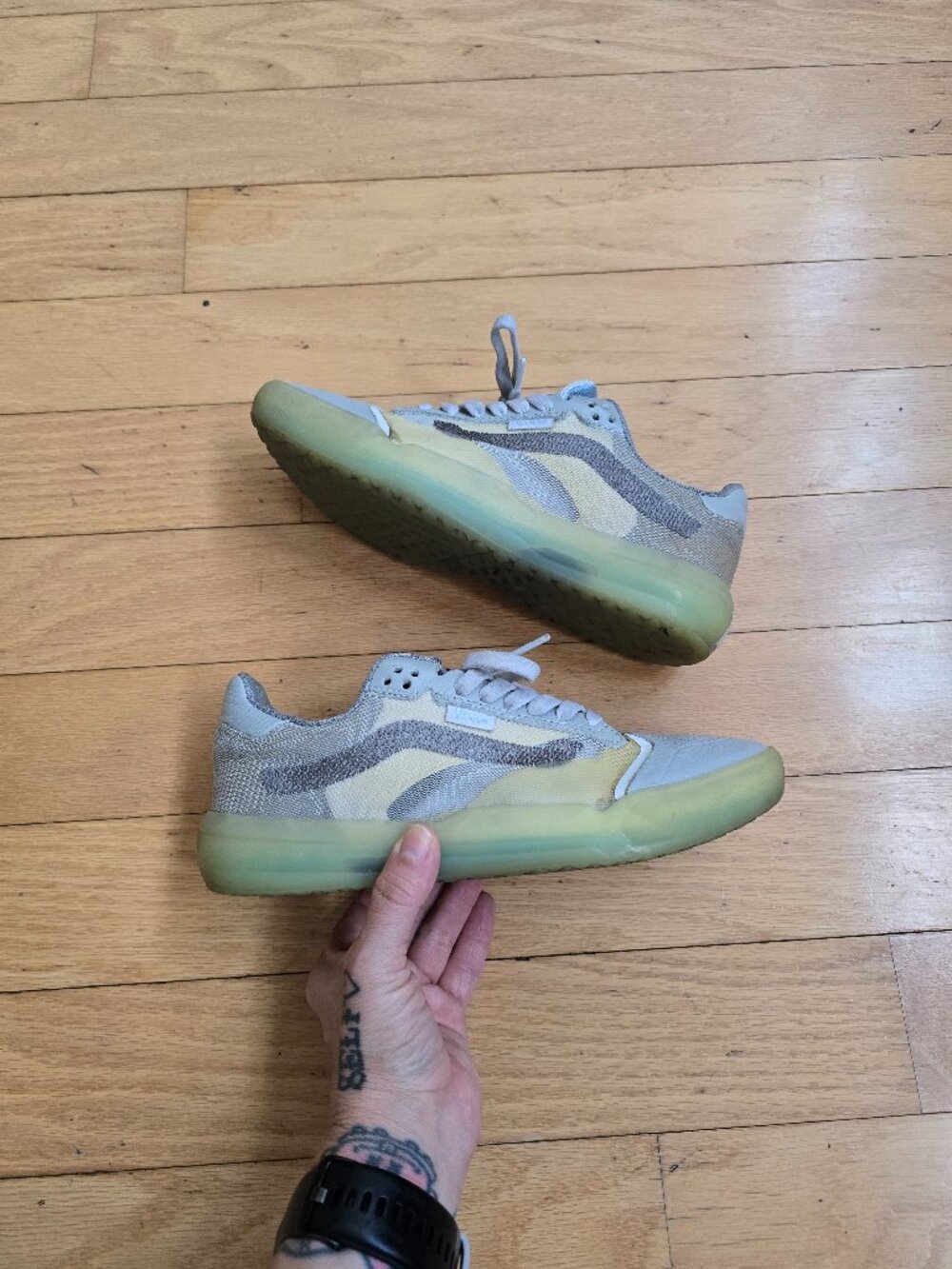 Vans | EVDNT Ultimate Waffle Grey Mesh Translucent Sole  Sneakers | WMS 7